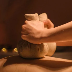 Thai herbal compress massage treatment